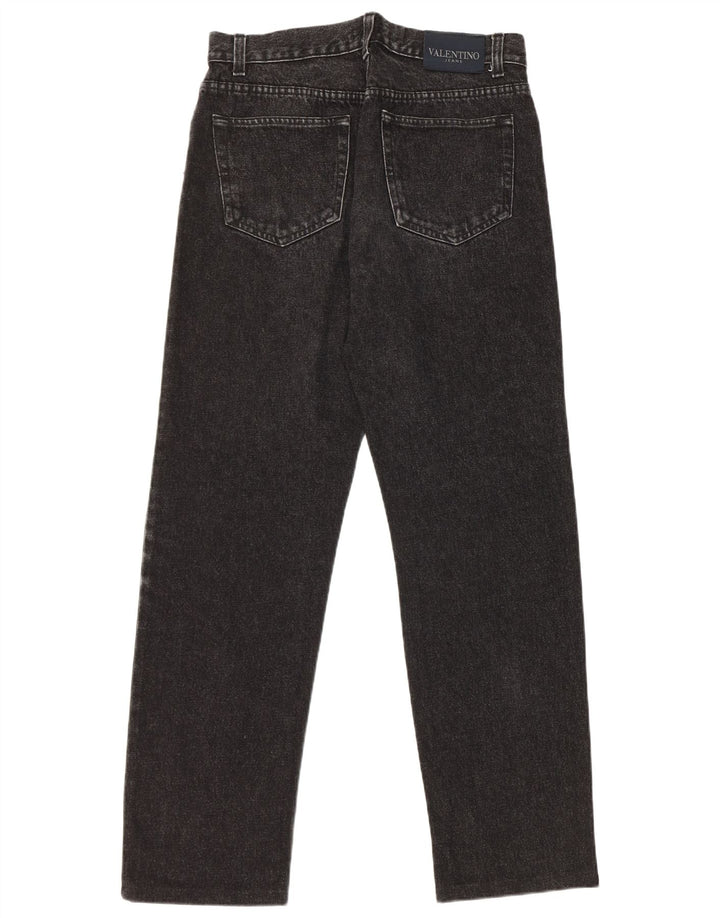 Valentino Straight Jeans til mænd W34 L31 Sort bomuld