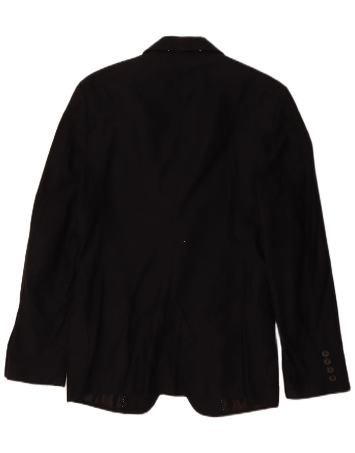 Zara Herre 2-knaps blazerjakke EU 46 Small Navy Blue