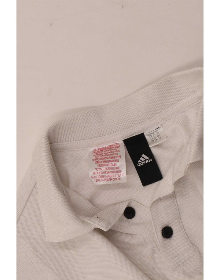 Adidas drenge poloskjorte 9-10 år hvid