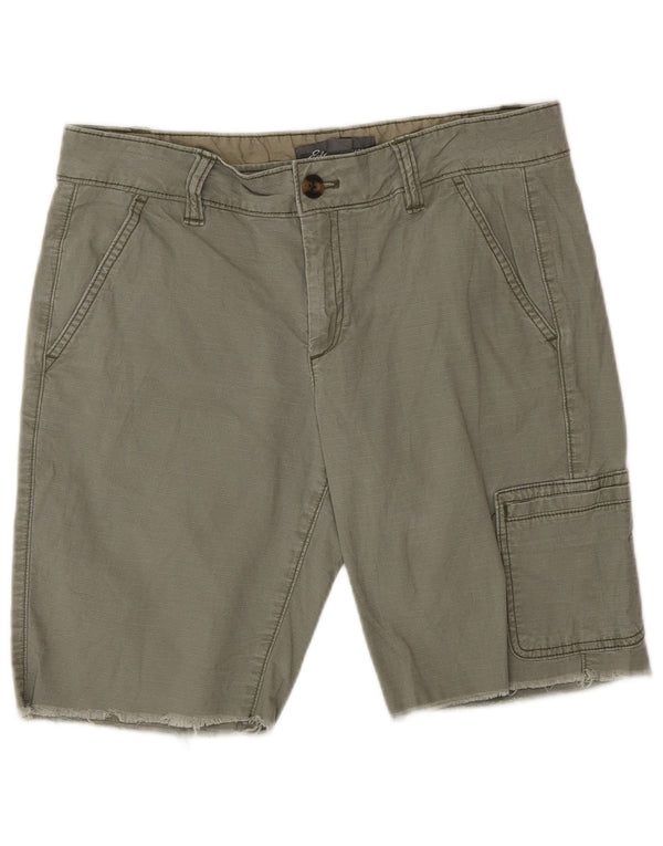 Eddie Bauer Dame Cargo Shorts US 6 Medium W30 Khaki Bomuld