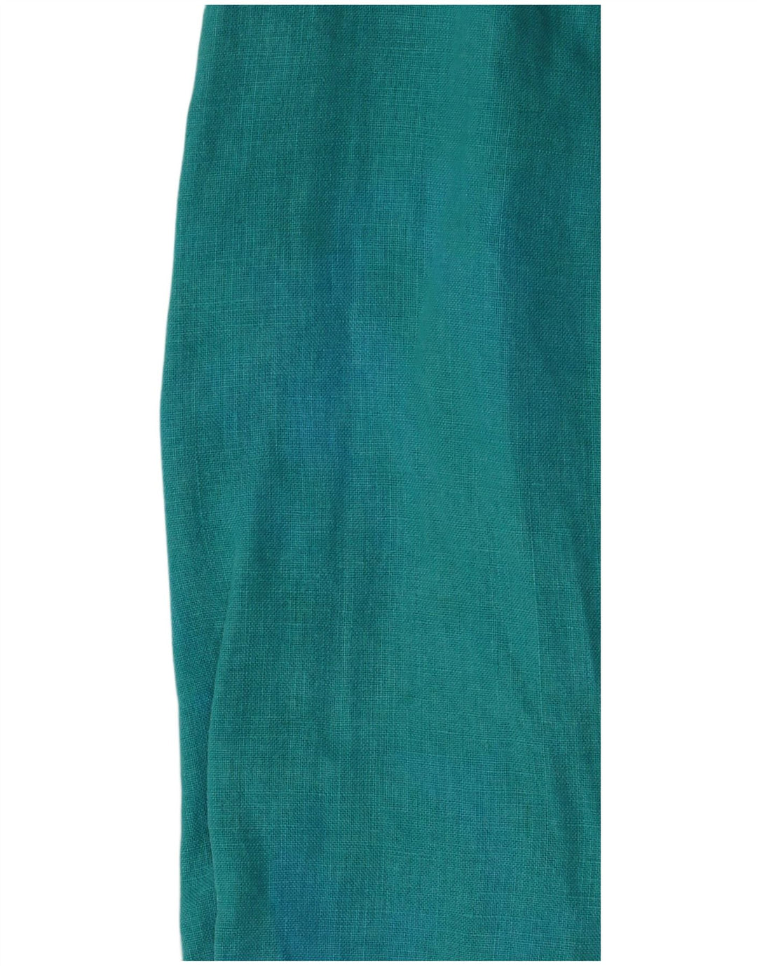 RALPH LAUREN Dame langærmet bluse Top UK 14 Medium turkis hør