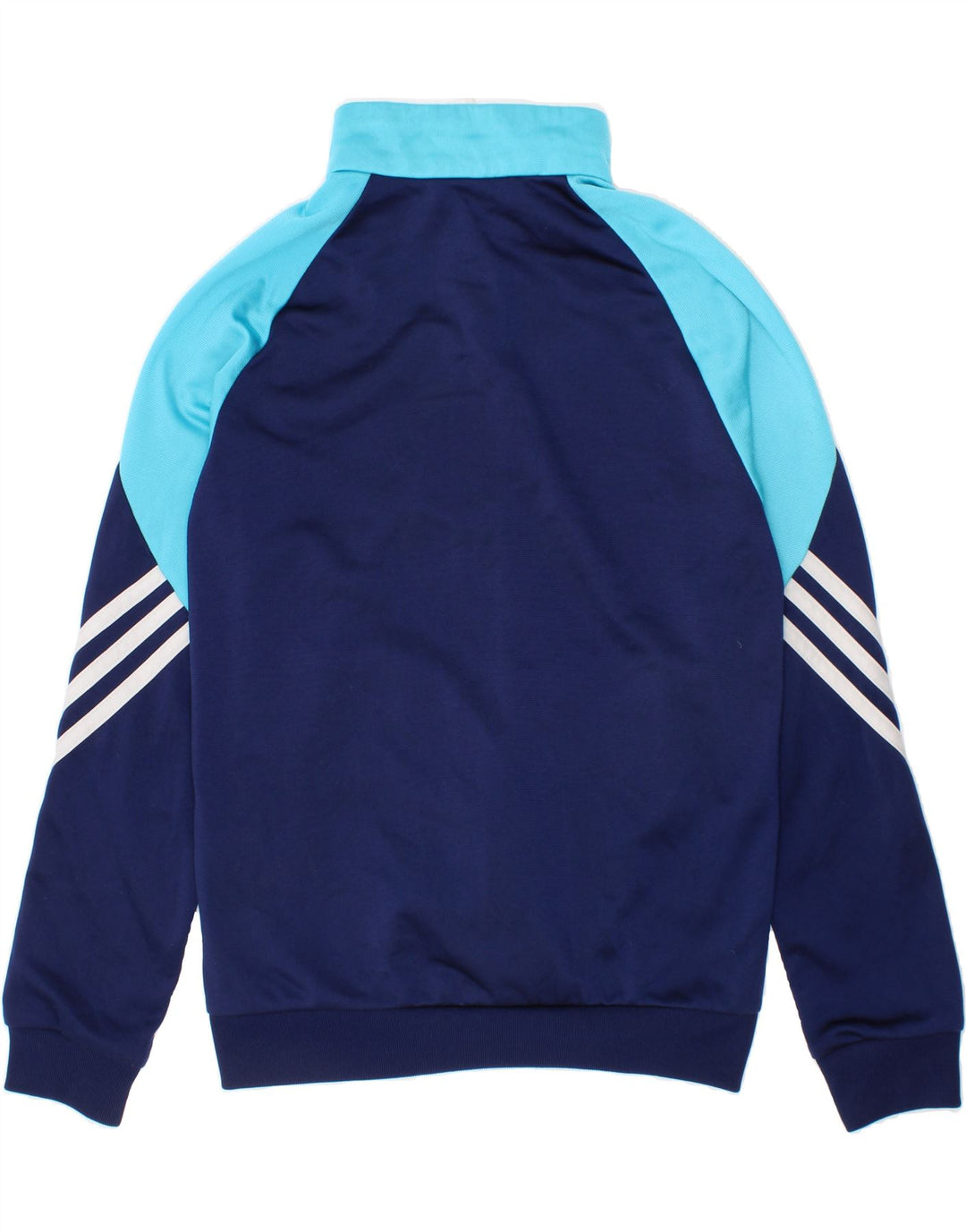 ADIDAS Boys Tracksuit Top Jacket 9-10 Years Medium  Blue Colourblock Vintage Adidas and Second-Hand Adidas from Messina Hembry 
