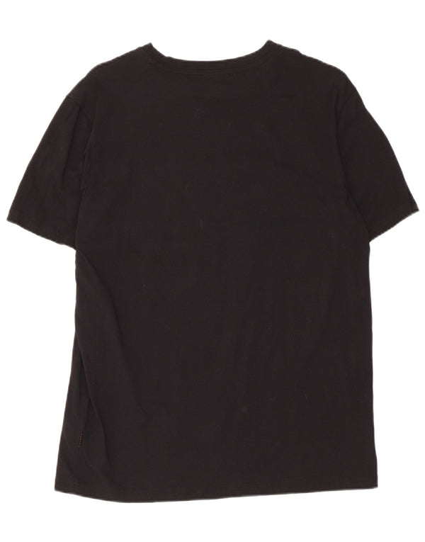 Hugo Boss Herre grafisk T-shirt Top Medium Sort Bomuld