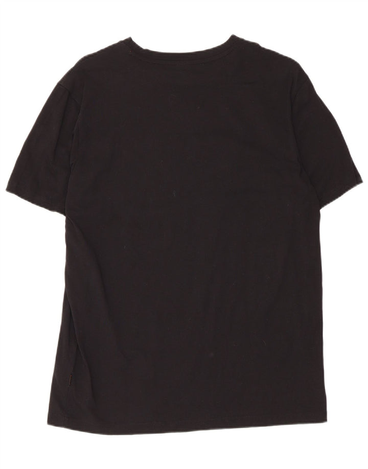 Hugo Boss Herre grafisk T-shirt Top Medium Sort Bomuld