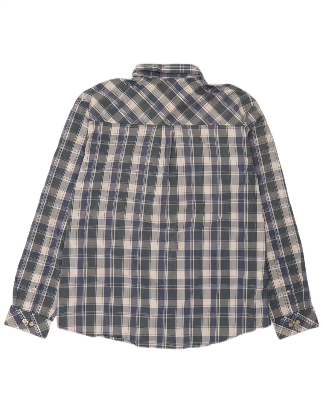 Rohan herreskjorte XL blå ternet polyester