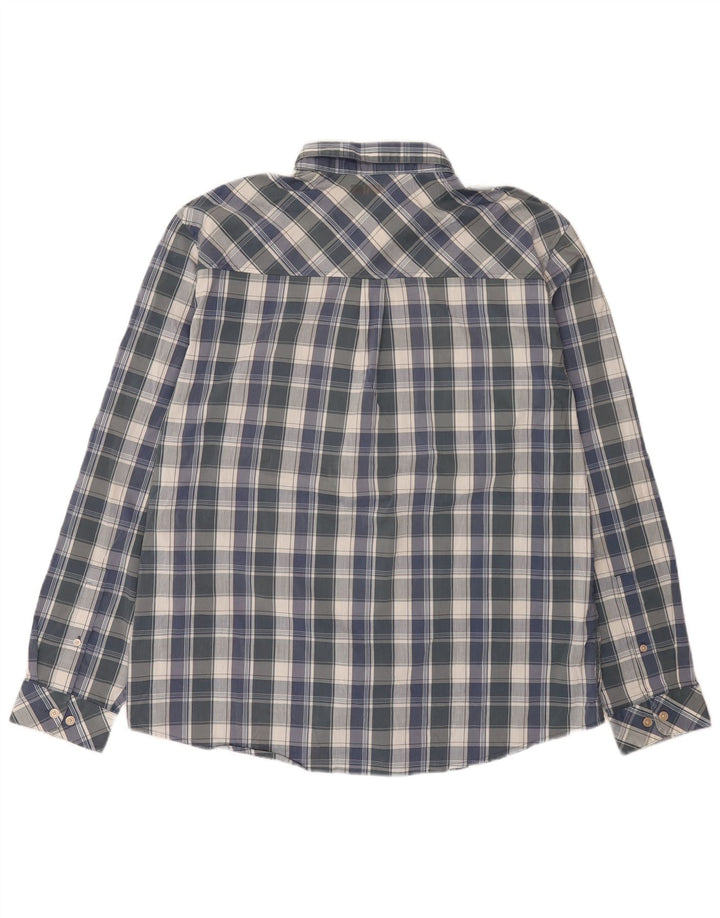 Rohan herreskjorte XL blå ternet polyester