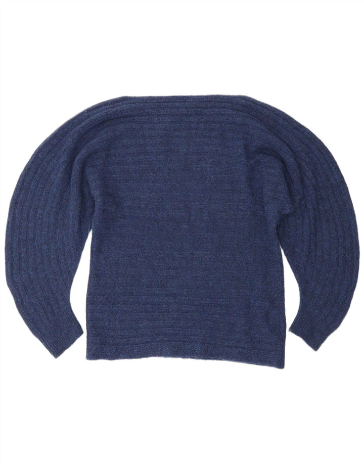 Max & Co. Dame Boat Neck Jumper Sweater UK 14 Medium Navy Blue