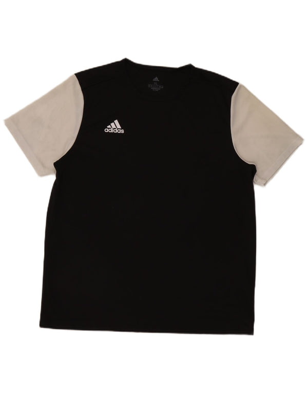 Adidas Herre Aeroready T-Shirt Top XL Sort Colourblock Polyester