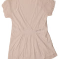 Calvin Klein Jeans Damebluse Top UK 14 Stor Hvid Bomuld