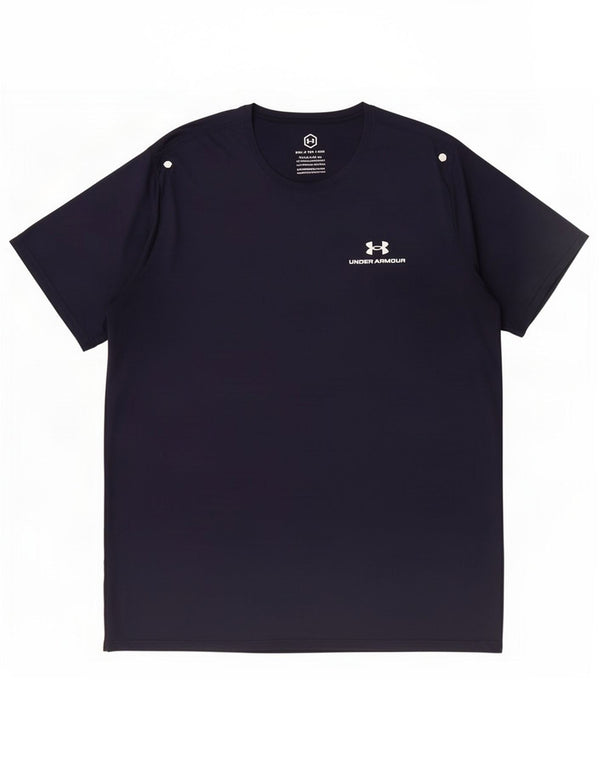Under Armour Herre T-Shirt Top 2XL Navy Blue Polyester