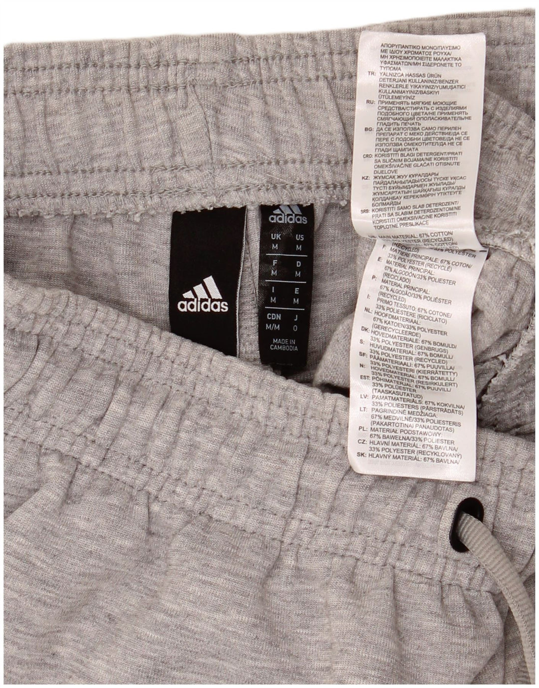 Adidas Sportsshorts til mænd mellemgrå bomuld