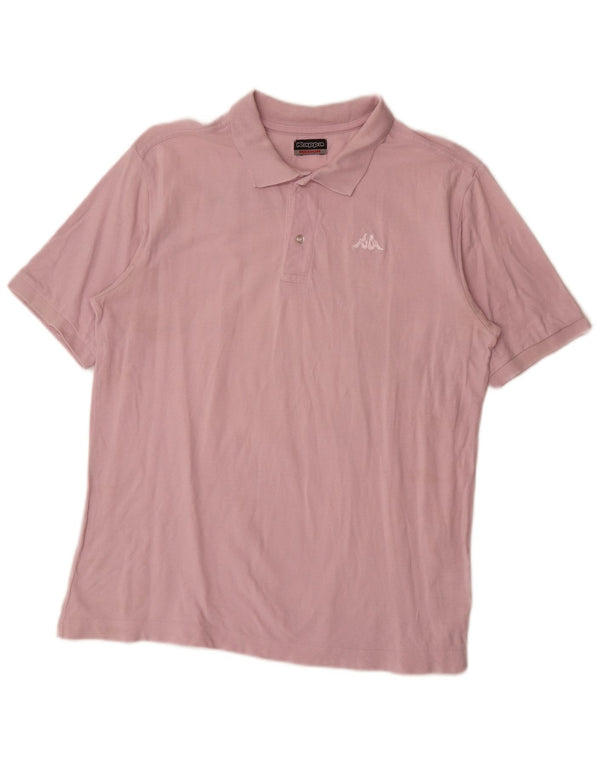 Kappa herre poloshirt Medium Pink Bomuld