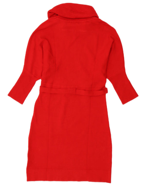 Karen Millen Dame Jumper Dress UK 12 Medium Rød Uld