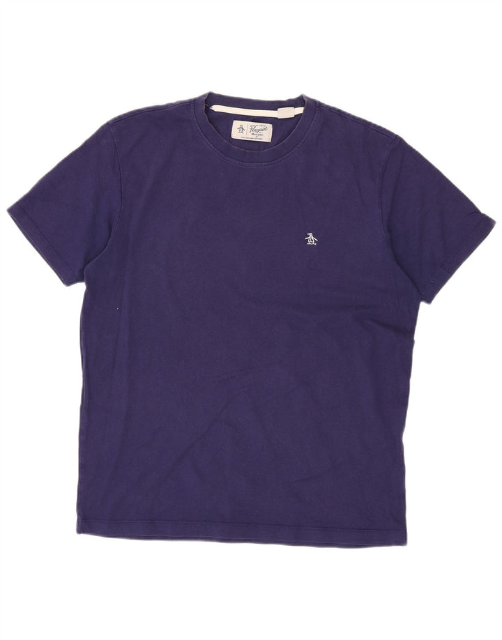 Penguin Herre T-Shirt Top Stor Marineblå Bomuld