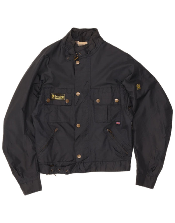 Belstaff Racerjakke til kvinder IT 42 Medium Navyblå Nylon