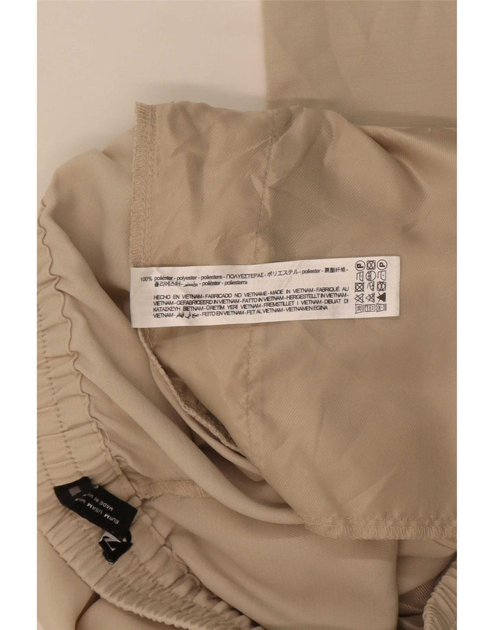Zara Womens Pegged Cropped Trousers Medium W30 L26 Beige Polyester