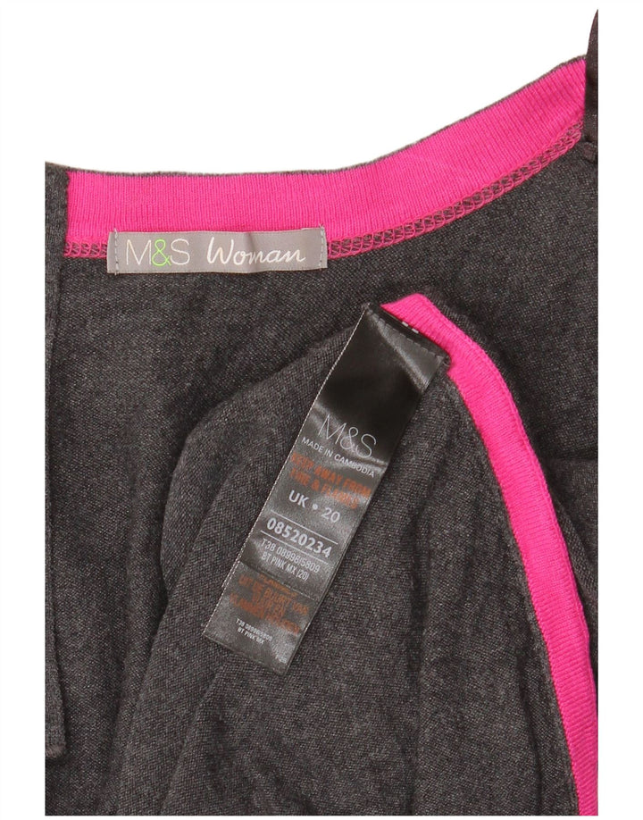 Marks & Spencer Dame Oversized Boat Neck sweater UK 20 2XL Grå