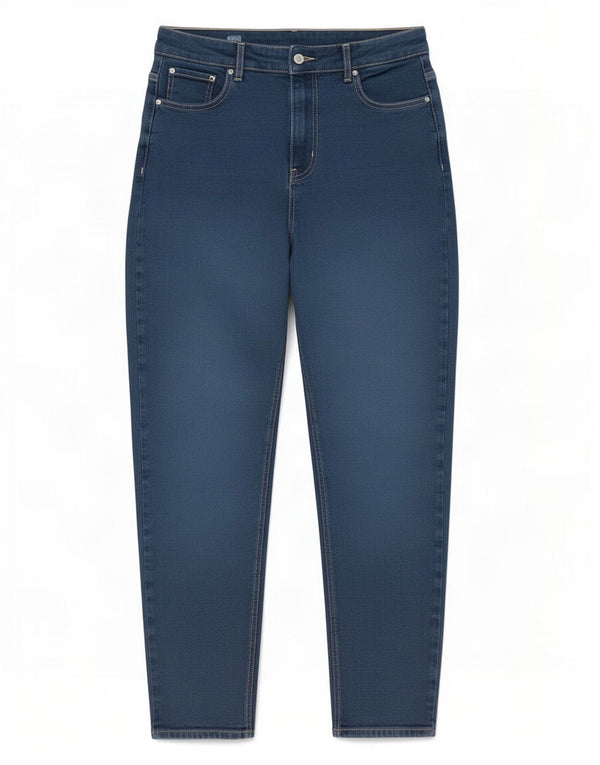 Marks & Spencer Dame-tilspidsede jeans UK 14 Large W32 L27 Blå Bomuld