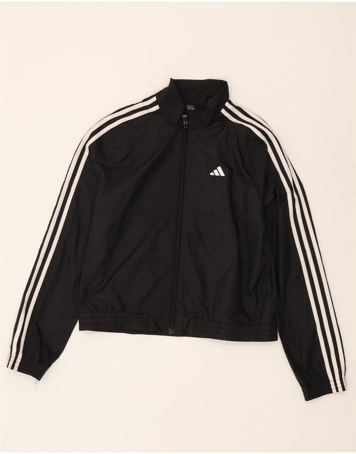 Adidas Pige Træningsdragt Topjakke 14-15 År Sort Polyester