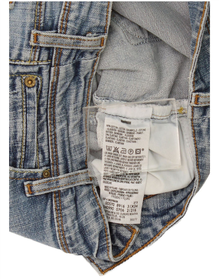Levi's Dame 570 Straight Jeans W31 L31 Blå Bomuld