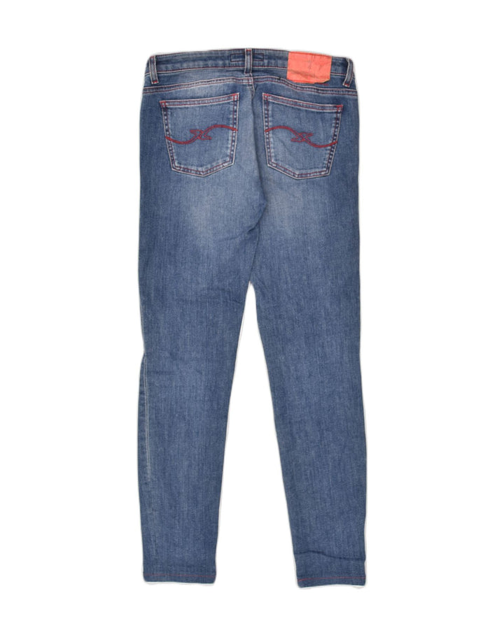 TRUSSARDI Womens Skinny Jeans W25 L29 Blue Cotton | Vintage Trussardi | Thrift | Second-Hand Trussardi | Used Clothing | Messina Hembry 