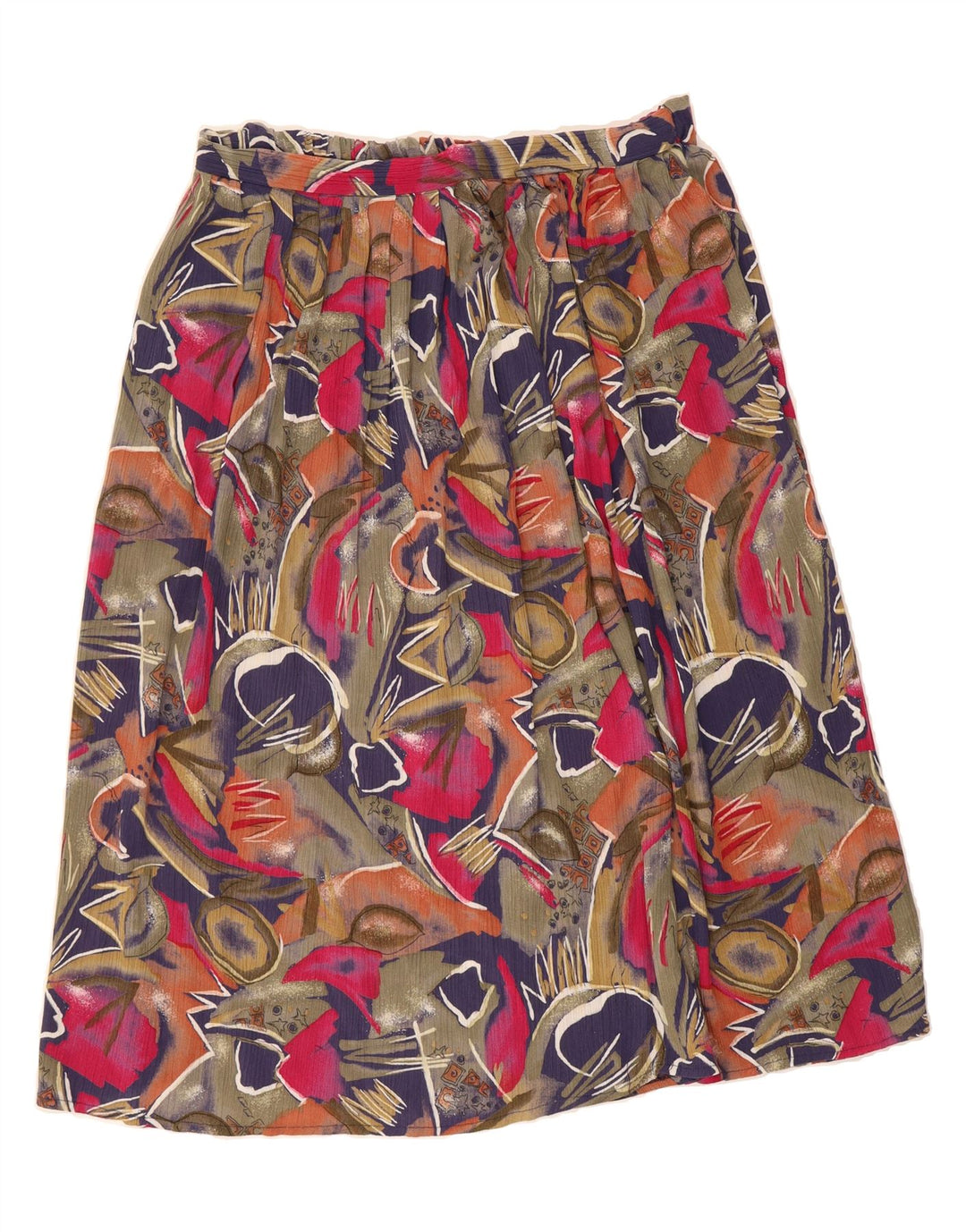 PROFILES Womens Abstract Pattern A-Line Skirt UK 18 XL W38  Multicoloured Vintage Profiles and Second-Hand Profiles from Messina Hembry 