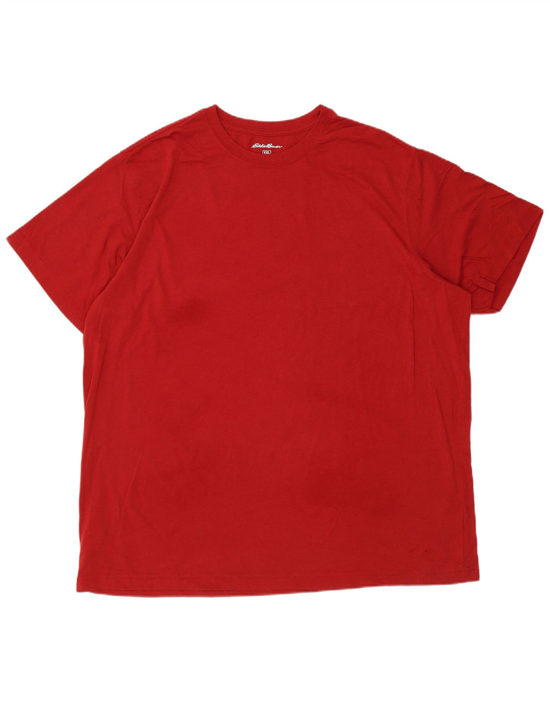 EDDIE BAUER Herre T-Shirt Top 2XL Rød Bomuld