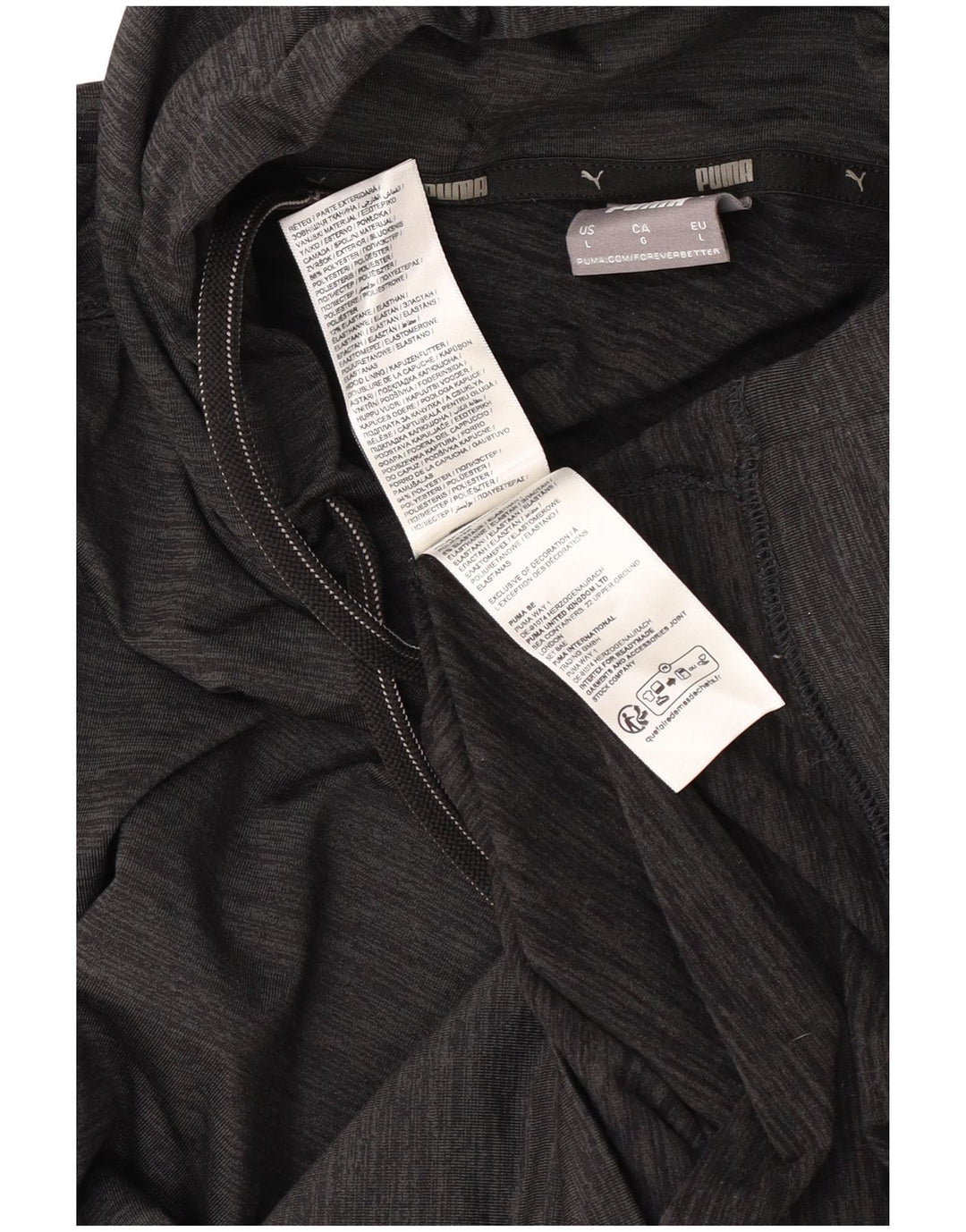 Puma Herre Hættetrøje Jumper Large Sort Polyester