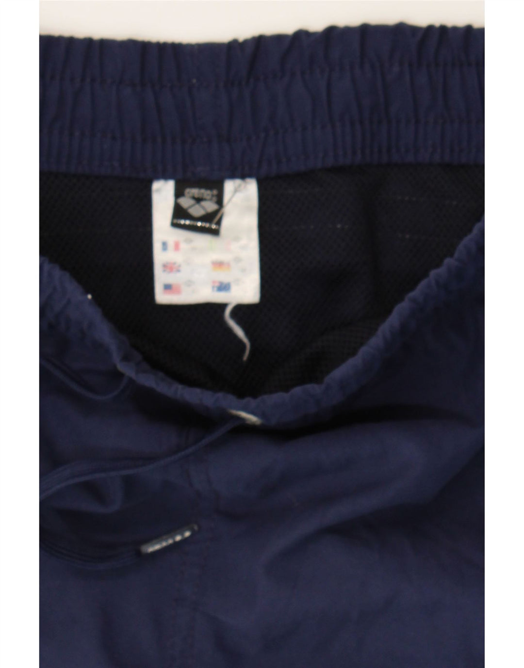 ARENA Mens Sport Shorts Medium  Navy Blue Polyester Vintage Arena and Second-Hand Arena from Messina Hembry 