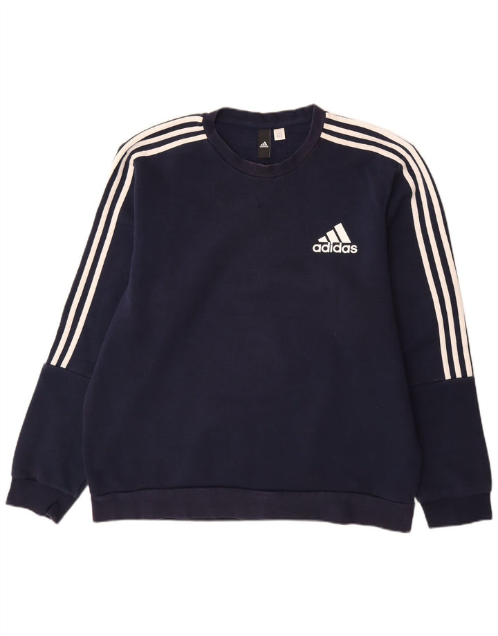 ADIDAS Sweatshirt til mænd, stor marineblå