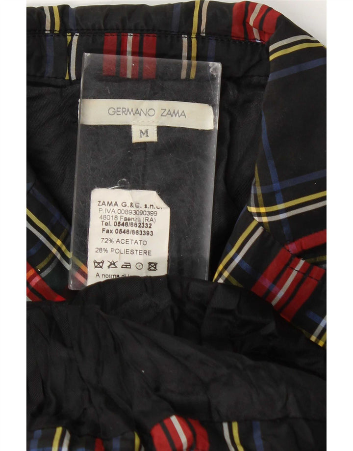 Germano Zama Dame Blazer Jacket UK 12 Medium Multicolored Plaid Acetate