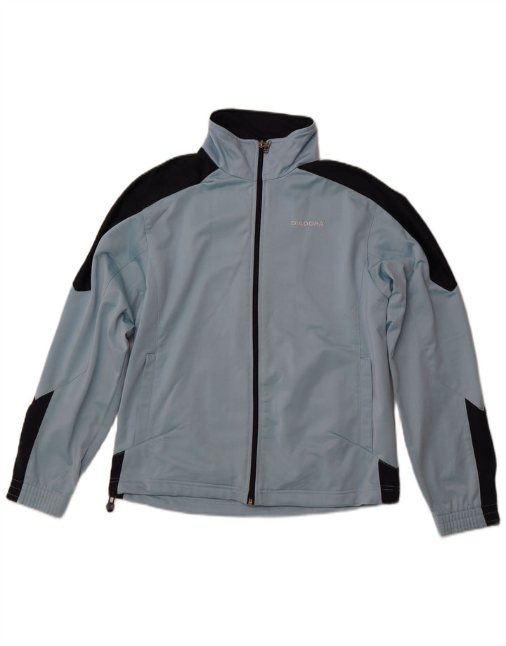 DIADORA Træningsdragt til mænd Topjakke UK 36 Small Blue Colourblock Polyester