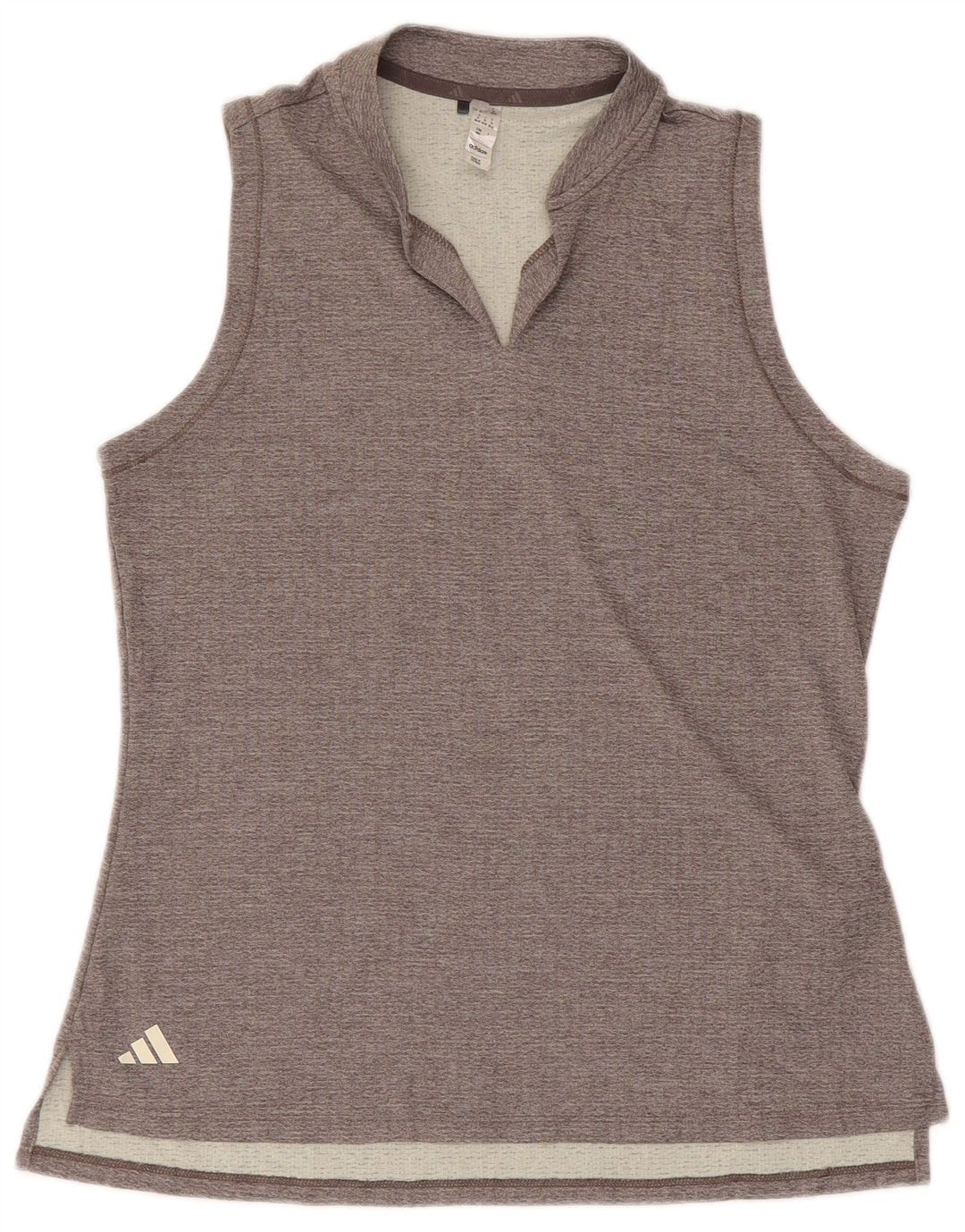 Adidas Dame Vest Top UK 12/14 Medium Grey Polyester
