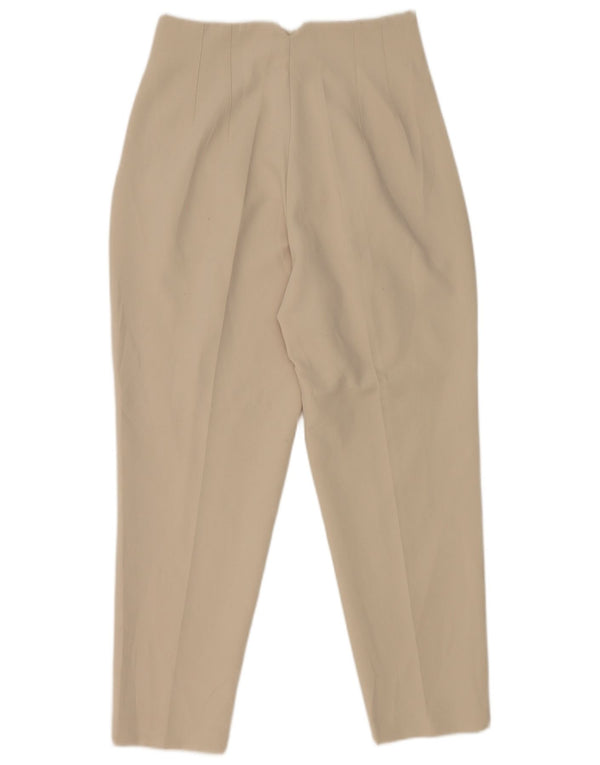 Zara koniske jakkesæt til kvinder Medium W28 L26 Off White Polyester