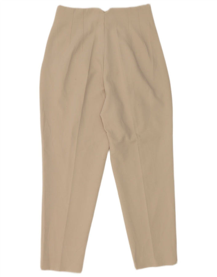 Zara koniske jakkesæt til kvinder Medium W28 L26 Off White Polyester