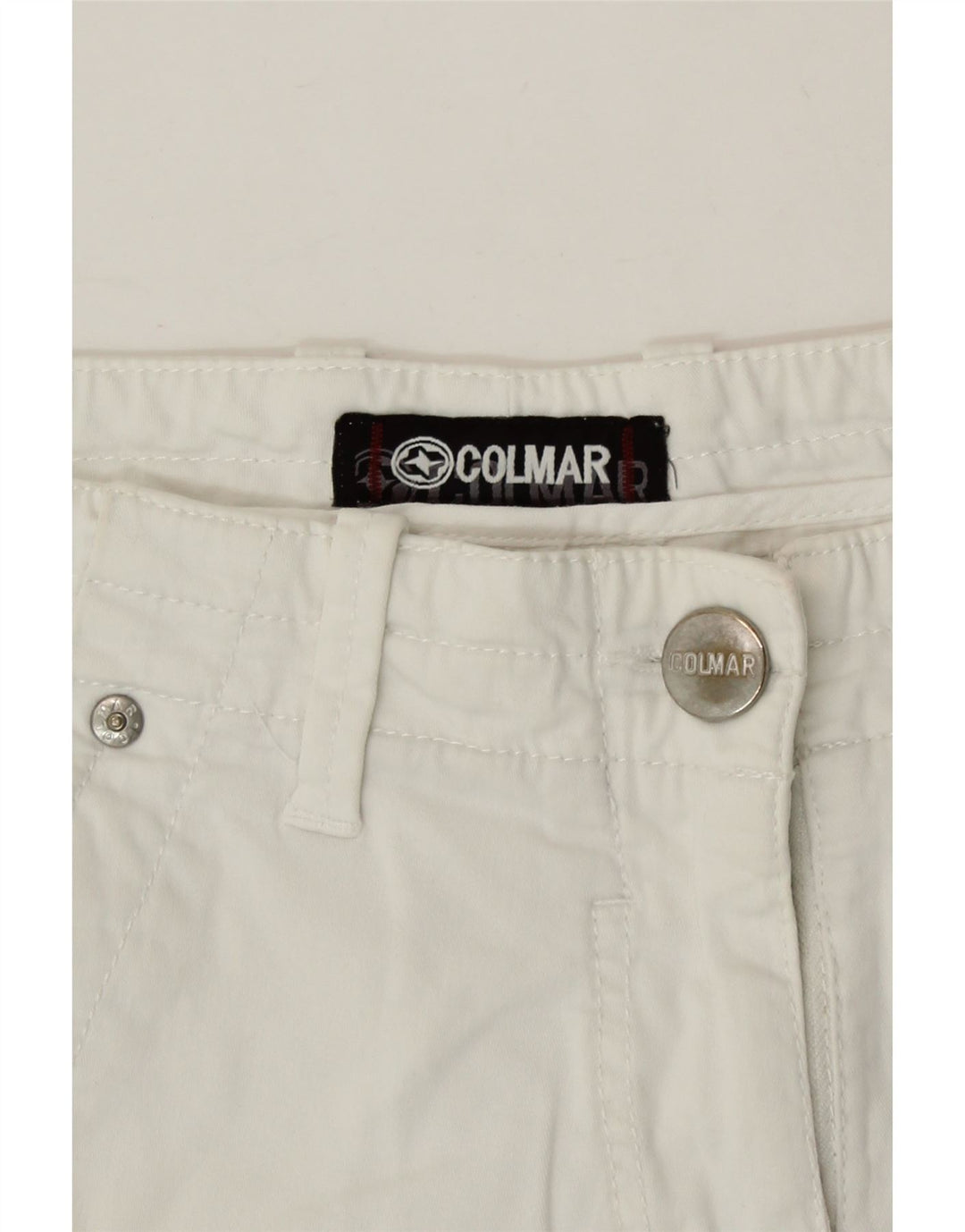 COLMAR Womens Casual Shorts W34 Large White Vintage Colmar and Second-Hand Colmar from Messina Hembry 