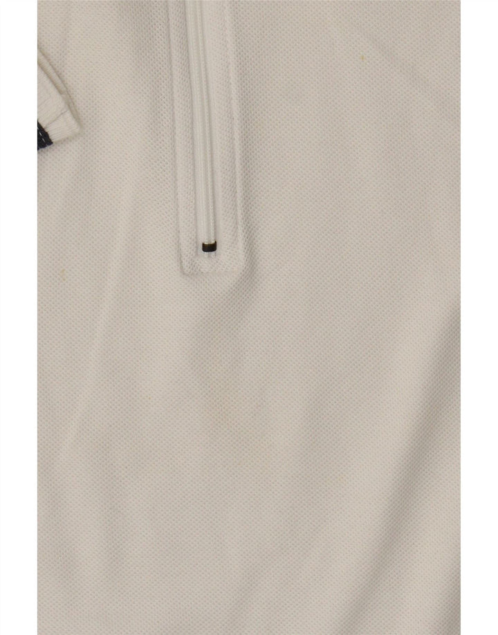Nike dame poloshirt US 4/6 Small White Colourblock Bomuld