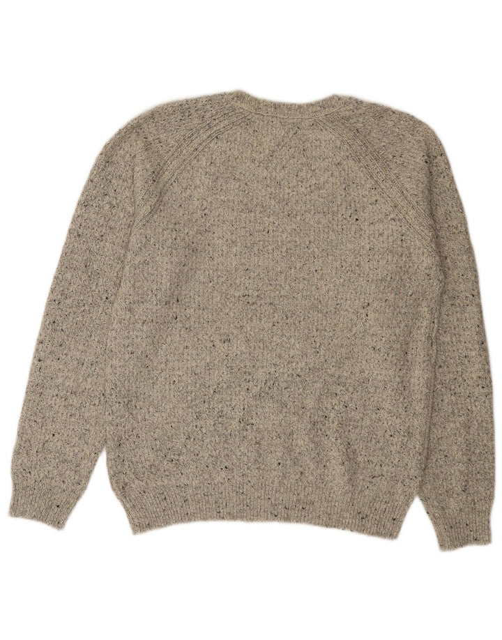 Marks & Spencer Herre sweater med rund hals, medium grå flækket