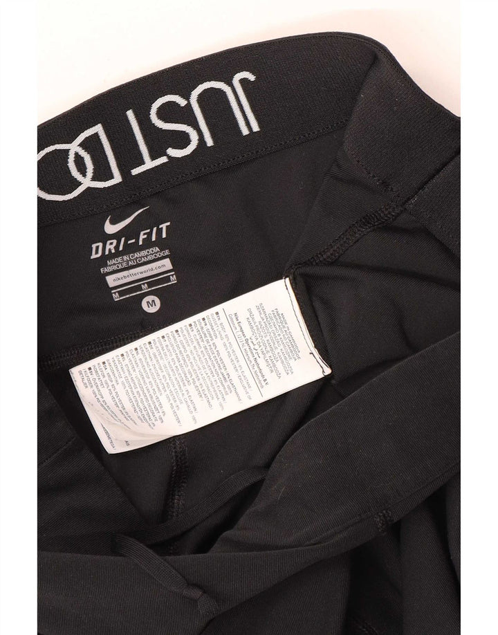 Nike Dame Dri Fit Capri Leggings UK 14 Medium Sort