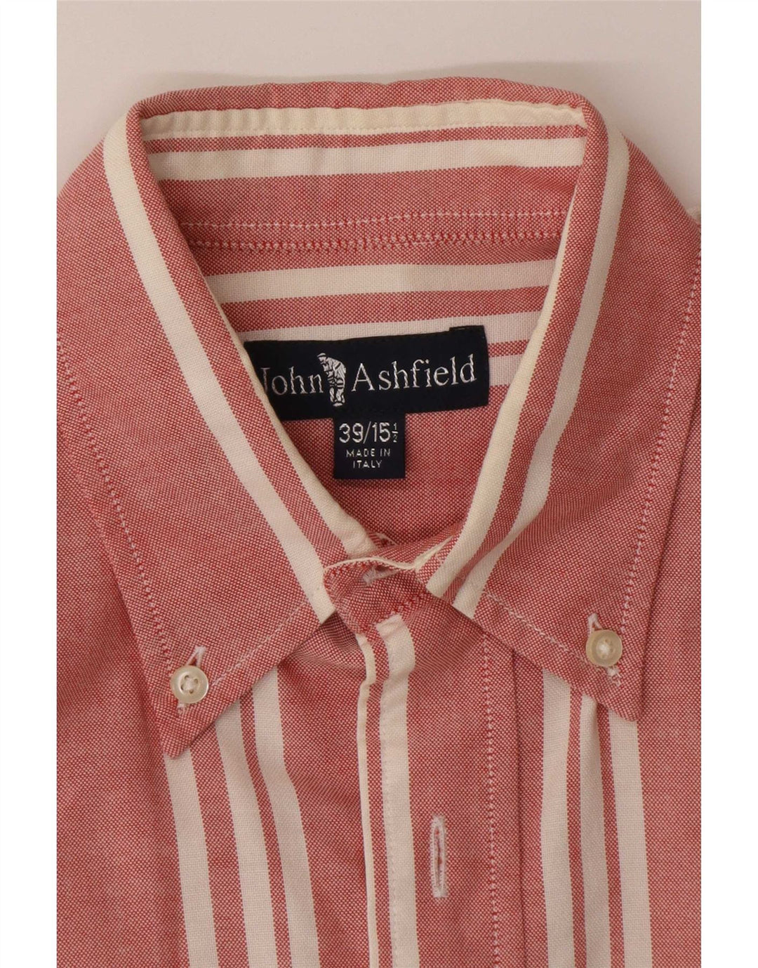 John Ashfield Herreskjorte str. 39 15 1/2 Medium Rødstribet