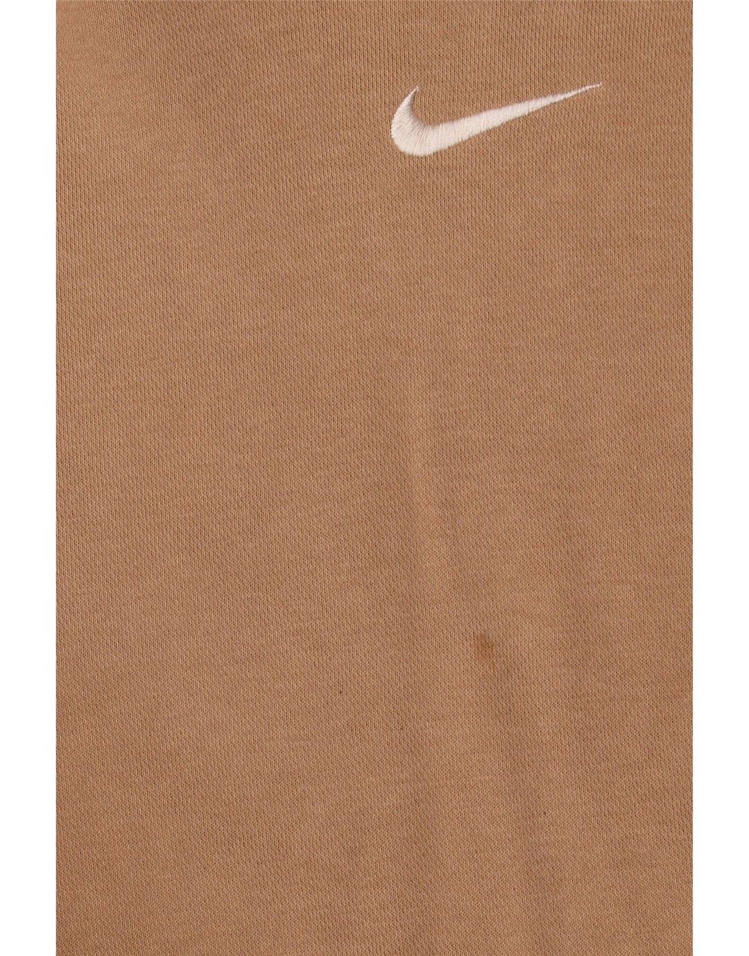 Nike Herre Loose Fit Hoodie Jumper Stor Beige Bomuld
