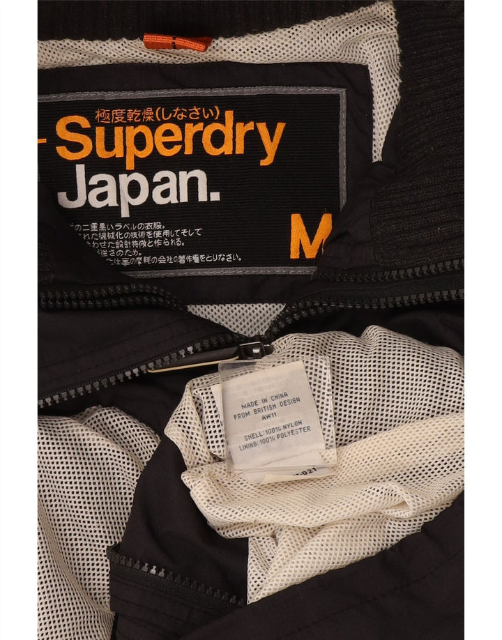 Superdry Regnjakke til kvinder UK 14 Medium Grey Nylon