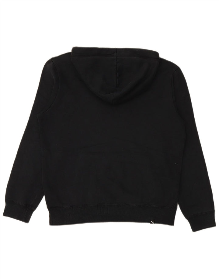 PUMA Grafisk hættetrøje til mænd, lille sort bomuld