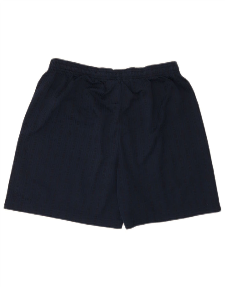 Umbro Herre grafiske sportsshorts Medium marineblå stribet polyester