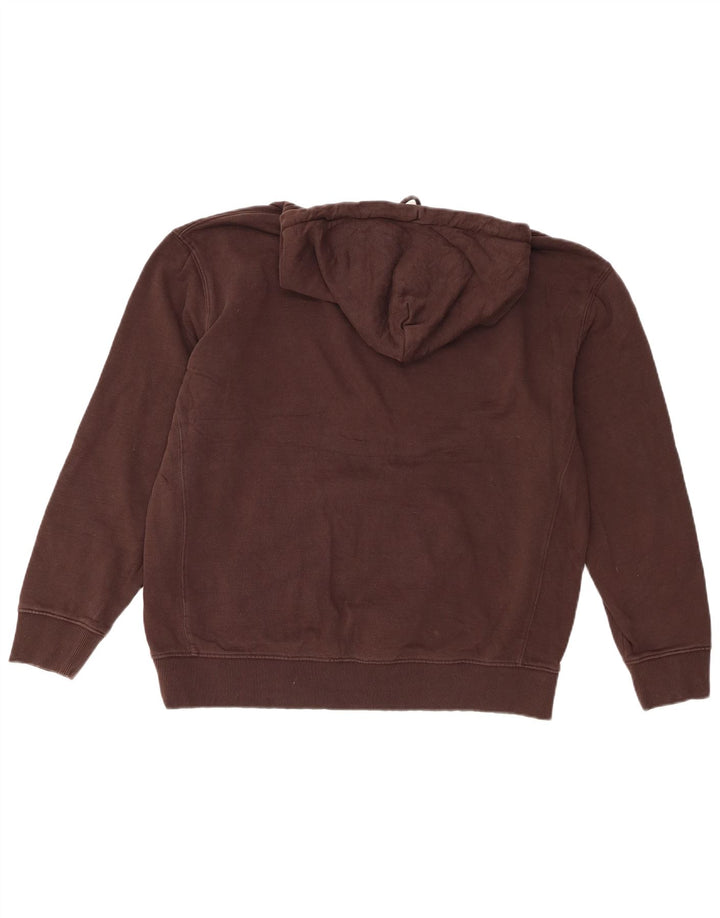 Lee Herre Regular Fit Hoodie Jumper Stor Brun Bomuld