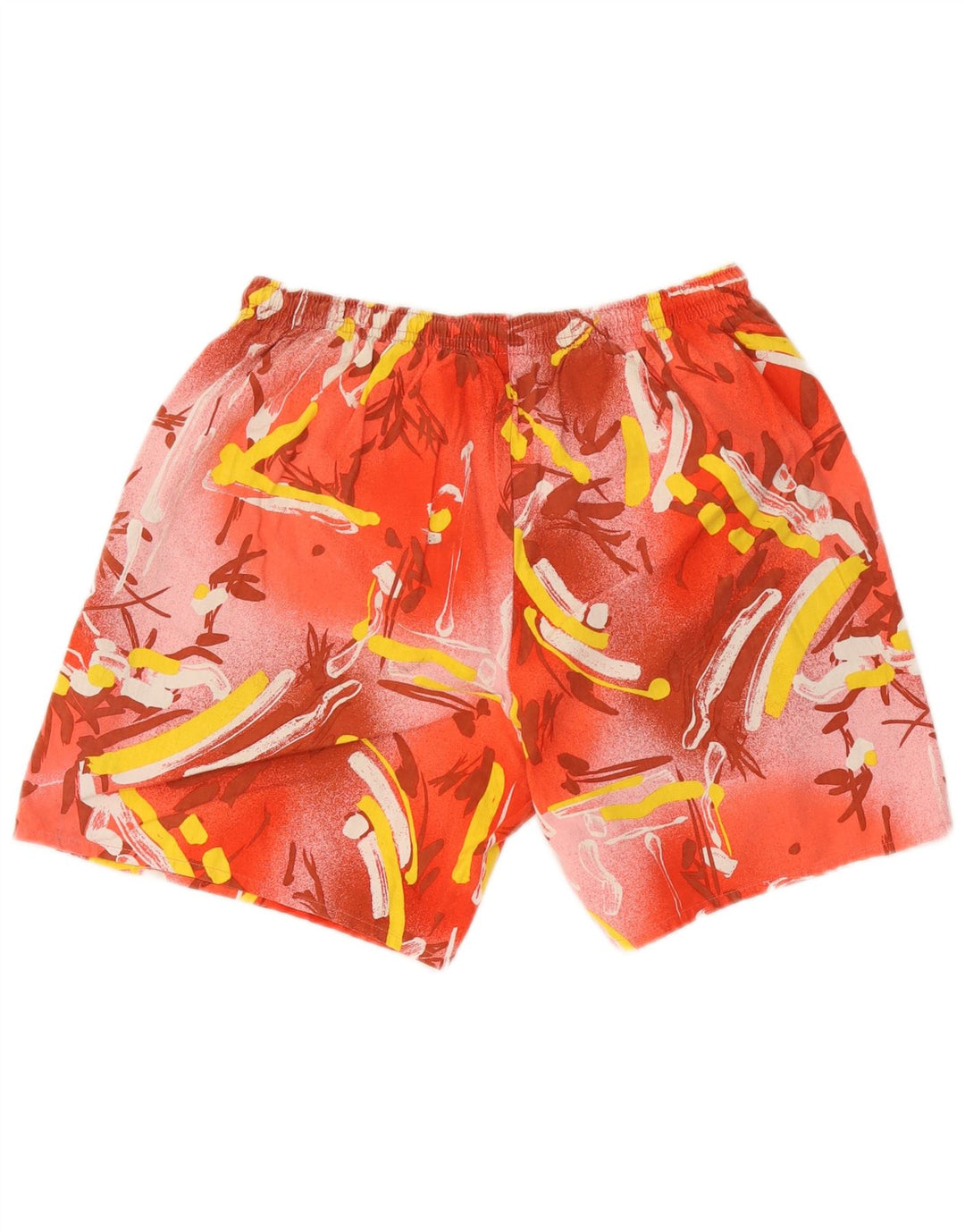Vintage Badeshorts med abstrakt mønster til mænd IT 52 XL rød bomuld