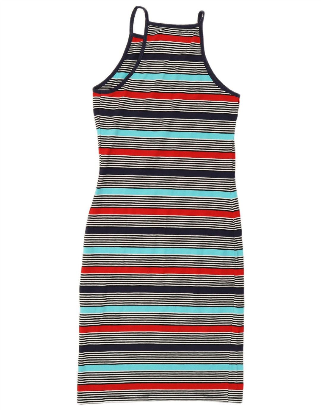 SUPERDRY Womens Manhattan T-Shirt Dress UK 6 XS Multicolored Striped