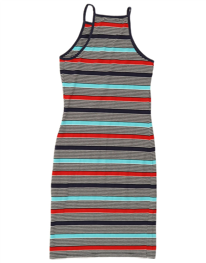 SUPERDRY Womens Manhattan T-Shirt Dress UK 6 XS Multicolored Striped