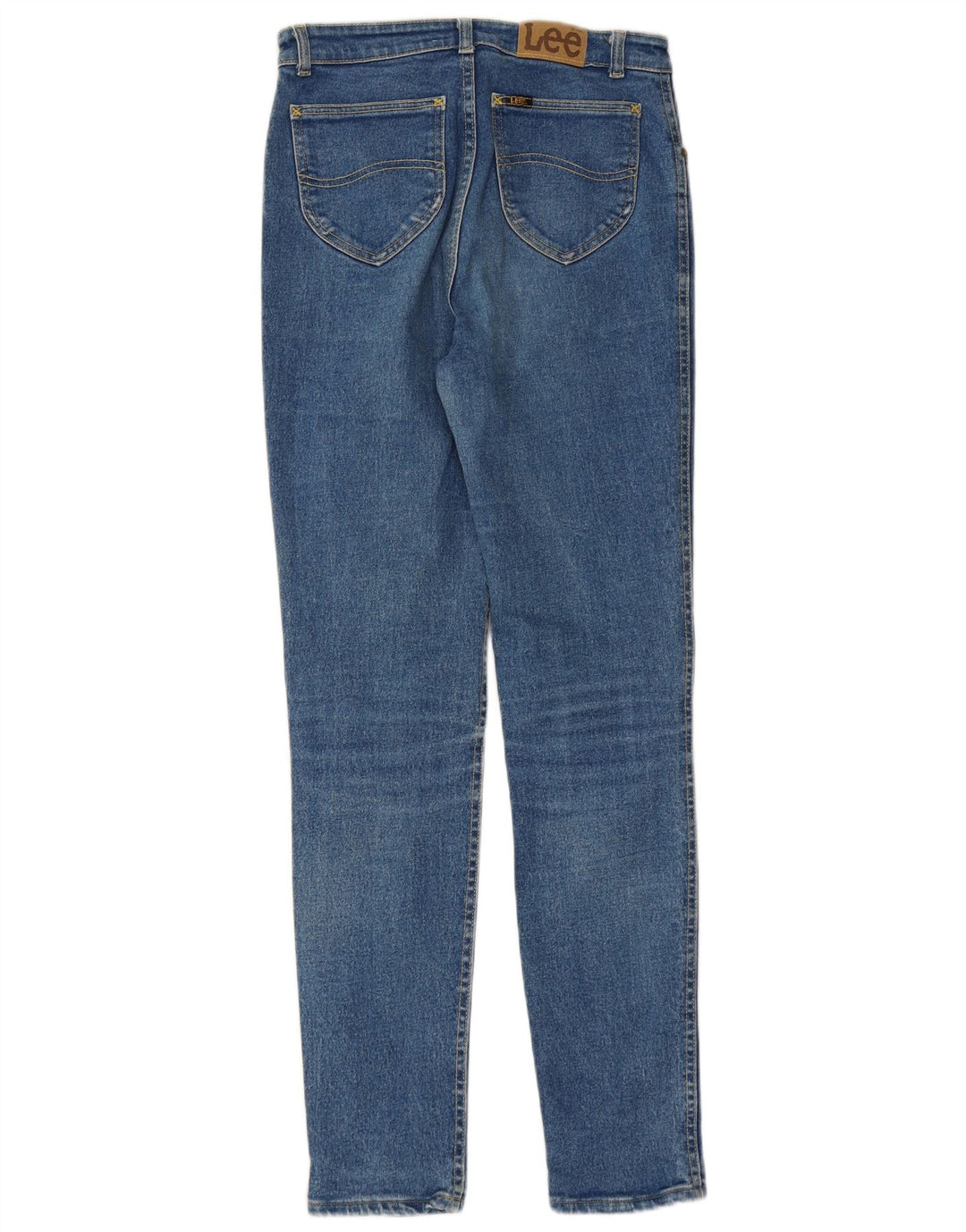 LEE Dame Højtaljede Skinny Jeans W32 L31 Blå Bomuld