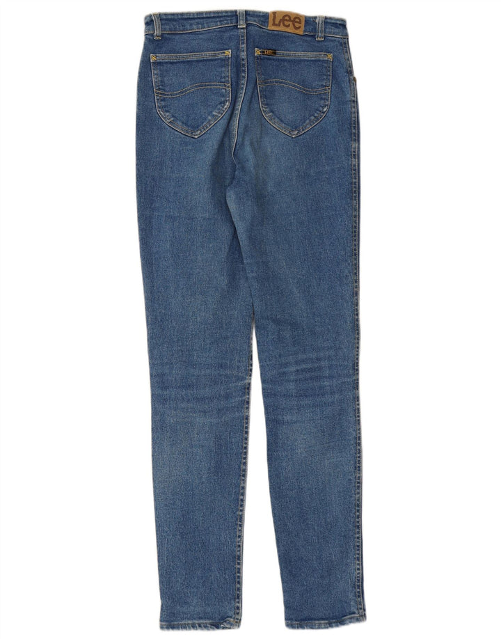 LEE Dame Højtaljede Skinny Jeans W32 L31 Blå Bomuld